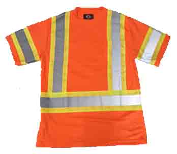 Mesh Safety Shirt - Orange - Click Image to Close